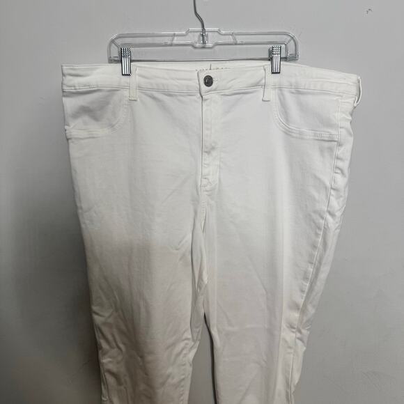 American Eagle Hi-Rise Jegging Women’s Size 24 Short White Next Level Stretch - Picture 14 of 15